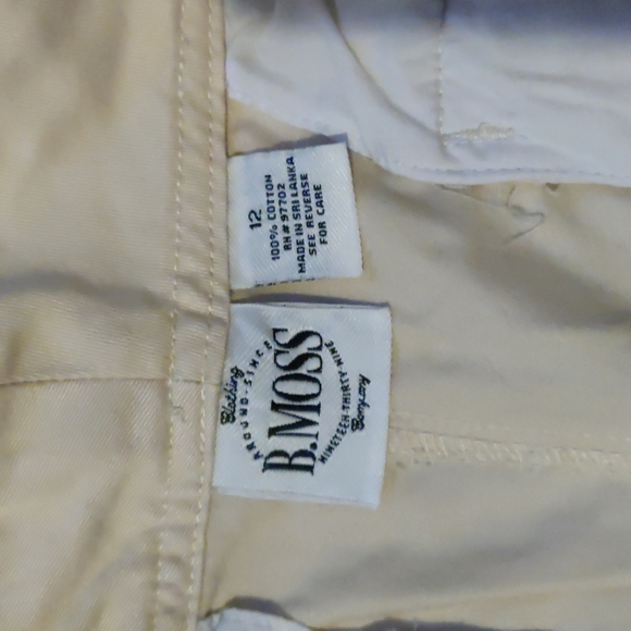 B Moss ecru shorts - Picture 3 of 5